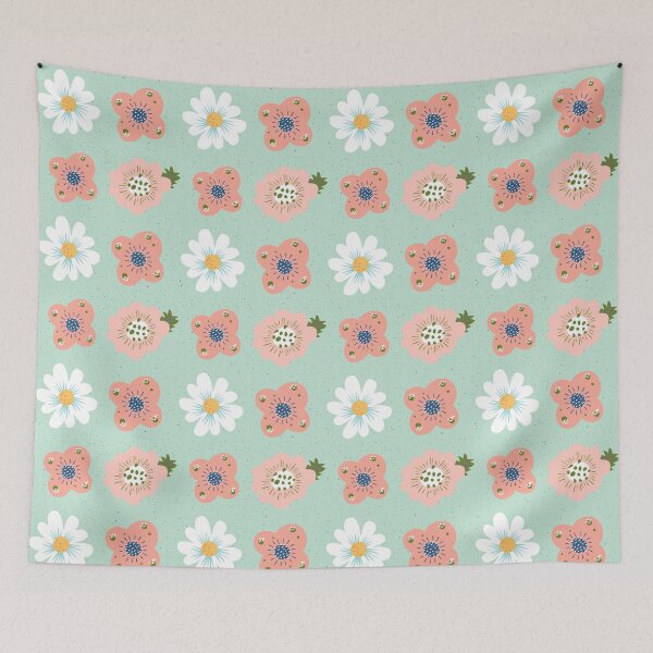 Item preview, Modern Simplistic Pink White Florals designed and sold by fotografixgal.