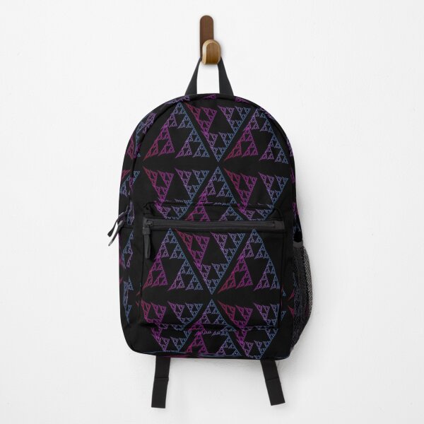 Item preview, Fractal Triangles Geometrical Checkered Gradient - Blue to Purple Geometric Design designed and sold by ckylin.
