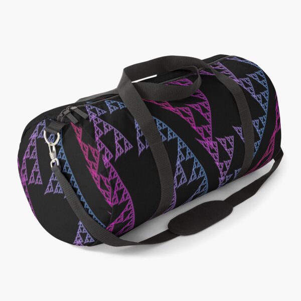 Item preview, Fractal Triangles Geometrical Checkered Gradient - Blue to Purple Geometric Design designed and sold by ckylin.