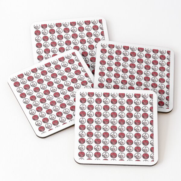 Item preview,  Double Heat Pattern - Red, white, black - Circular Logo badge pattern - Cool Pattern   designed and sold by BDLVandFriends.