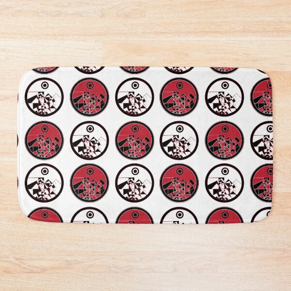 Item preview,  Double Heat Pattern - Red, white, black - Circular Logo badge pattern - Cool Pattern   designed and sold by BDLVandFriends.