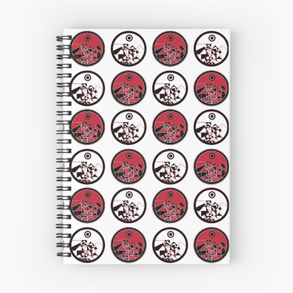 Item preview,  Double Heat Pattern - Red, white, black - Circular Logo badge pattern - Cool Pattern   designed and sold by BDLVandFriends.