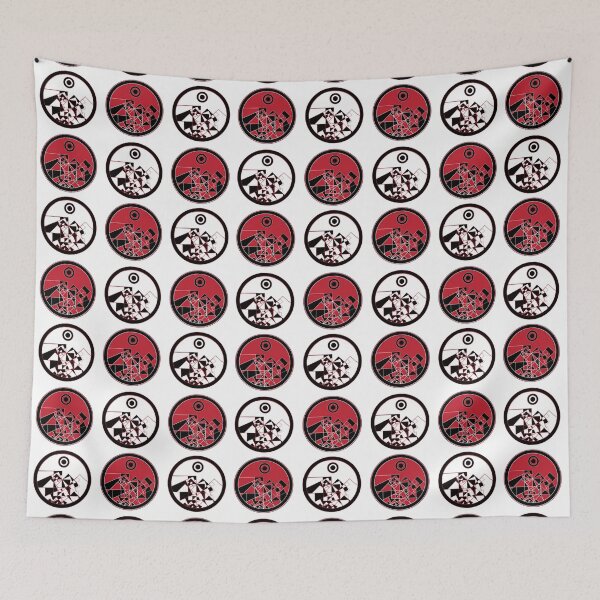 Item preview,  Double Heat Pattern - Red, white, black - Circular Logo badge pattern - Cool Pattern   designed and sold by BDLVandFriends.