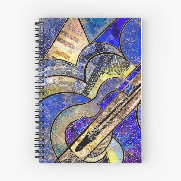 Item preview, Abstract Violin Art Collage Mixed Textures designed and sold by k9printart.