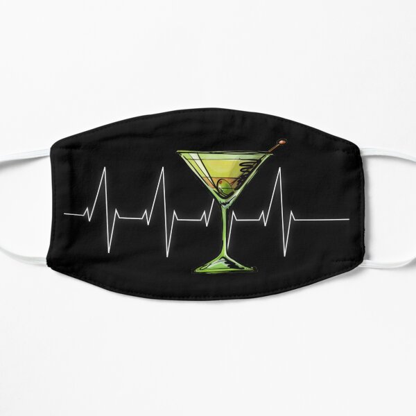 Martini Heartbeat Cocktail Hour Dirty Martini Glass Mask