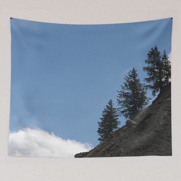 Item preview, Fir Trees on Mountain Slope Alpine Alps White Cloud  designed and sold by Anna Lemos.