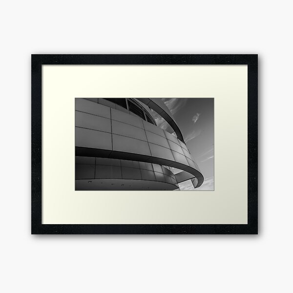 Abstract number 12 Black and White Framed Art Print