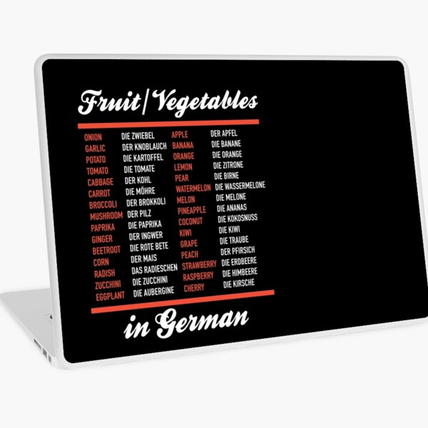 Item preview, Fruit and Vegetables In German - German Language Cheatsheet designed and sold by HiddenVerb.