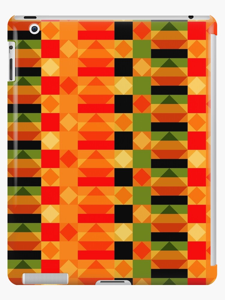 iPad Case with Lively and Colorful Kente Cloth Patterns - Royal Pattern
