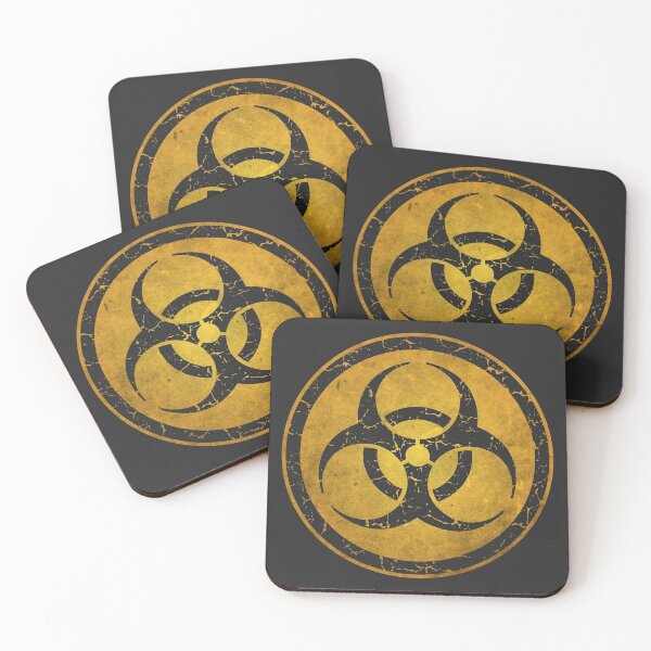 Item preview,  scratched biohazard symbol. designed and sold by Gezwompl.