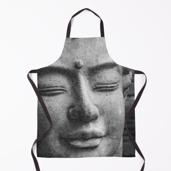 Item preview, Black and white Buddha meditation painting designed and sold by baligaia.