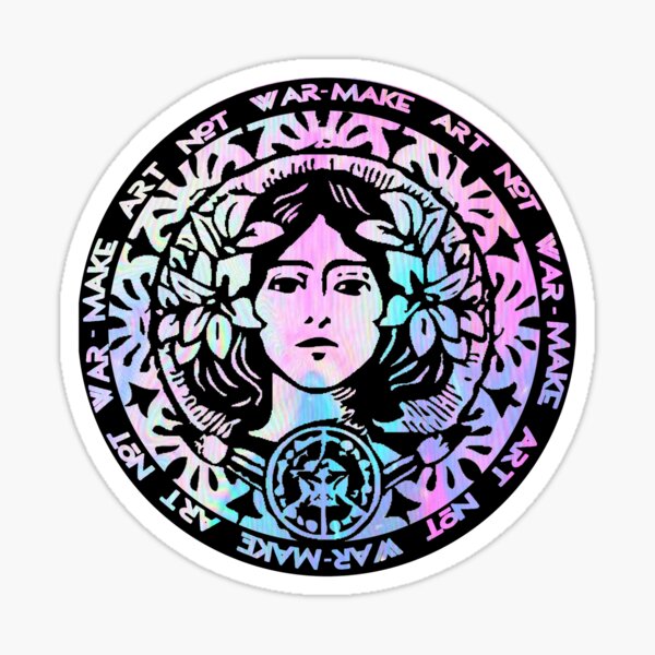 Make Art Not War Sticker