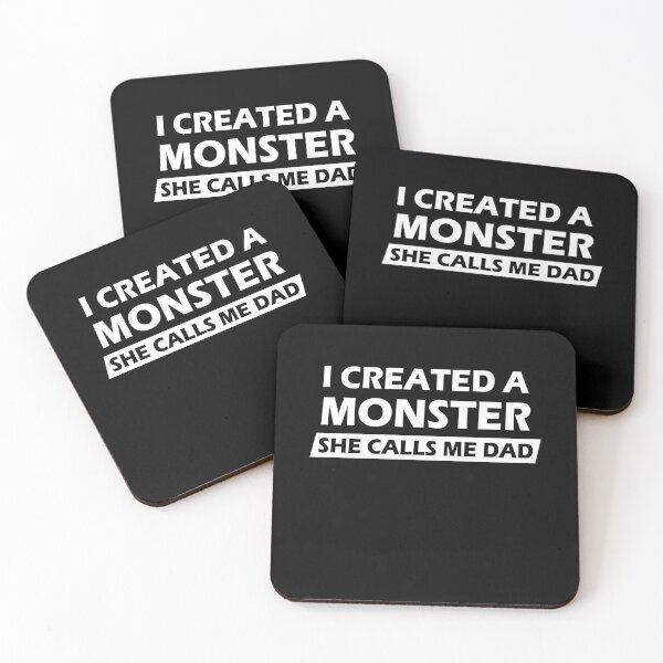 Item preview, I Created A Monster She Calls Me Dad Funny Gift Idea For Fathers designed and sold by Mfk Clothes.