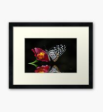 Cliche on Burgundy Framed Print
