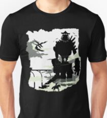 Silhouette of the Colossus white Unisex T-Shirt