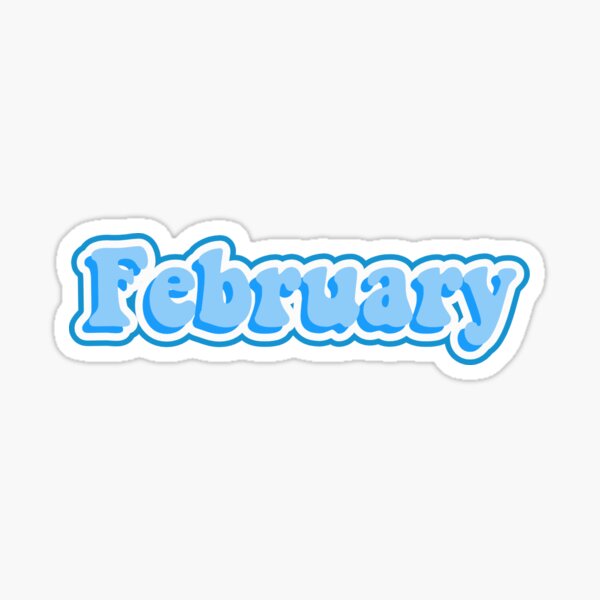 blue february Sticker
