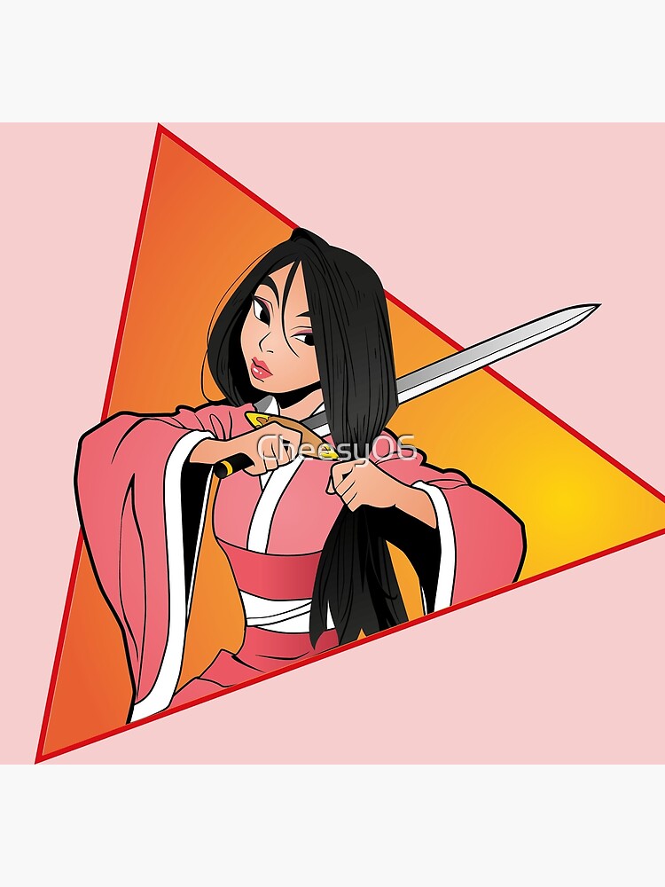 Póster con la obra « mostrando a una mujer cortando su cabello con