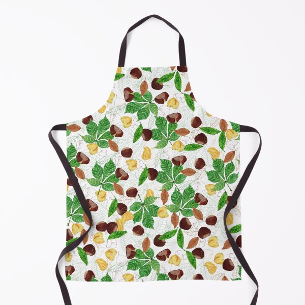 Estampado de castañas Delantal