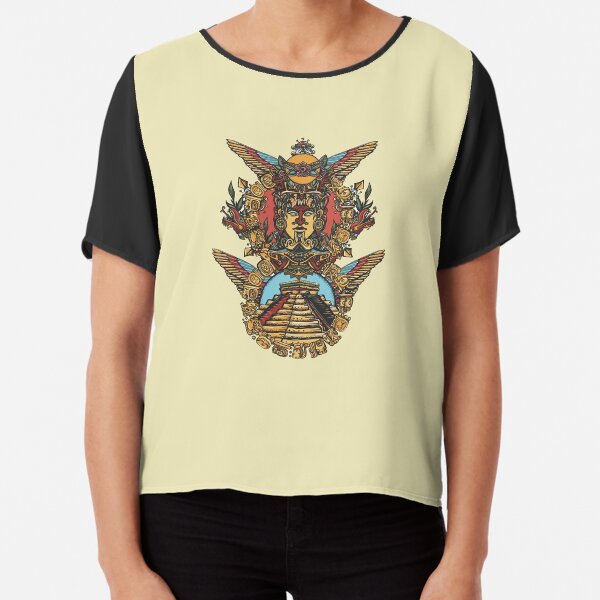 Totem and pyramids Chiffon Top