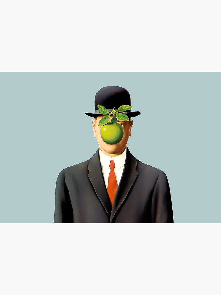 Rene Magritte The Son of Man, 1964 Artwork, Tshirts, Posters, Prints, Bags, Men, Women, Youth by clothorama