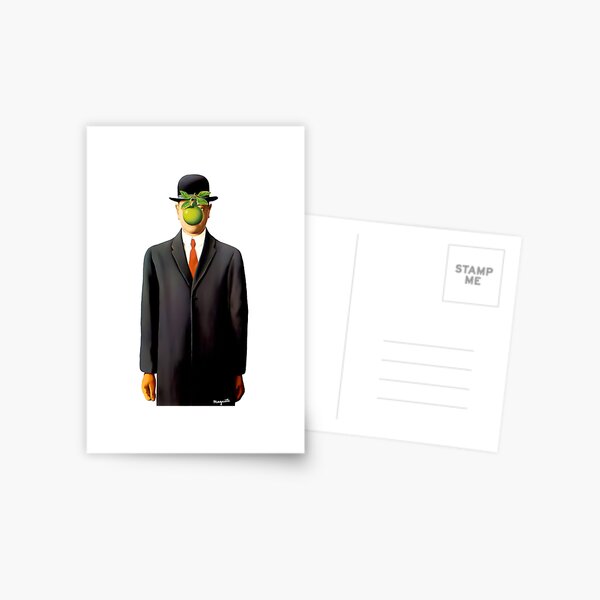 Rene Magritte The Son of Man, 1964 Artwork, Tshirts, Posters, Prints, Bags, Men, Women, Youth Postcard