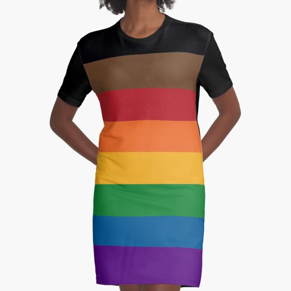 Aperçu de l'œuvre Modèle de drapeau de fierté arc-en-ciel inclusif répétitif sans couture créée et vendue par LiveLoudGraphic.