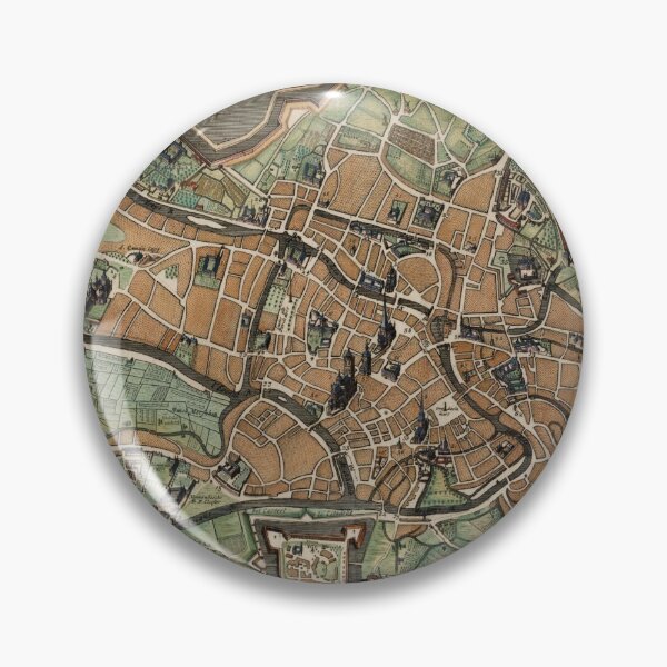 Item preview, Vintage Ghent Belgium Map (1712) designed and sold by BravuraMedia.