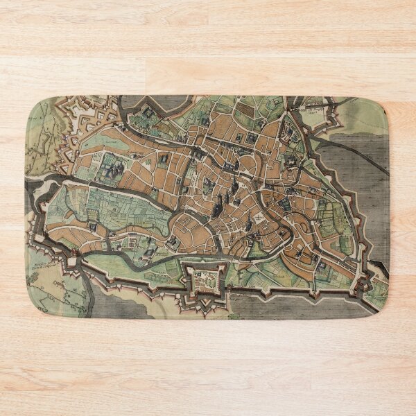 Item preview, Vintage Ghent Belgium Map (1712) designed and sold by BravuraMedia.
