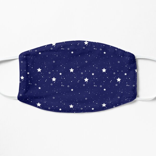 stars and circles pattern Flat Mask