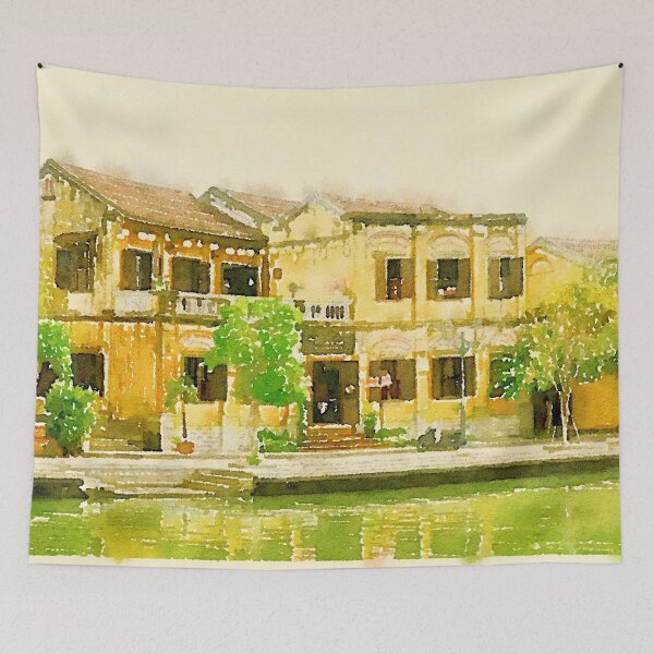 Artikelvorschau, Hoi An Waterfront, Vietnam entworfen und verkauft von JillyBeanDesign.
