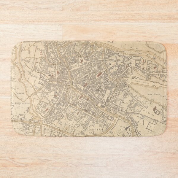 Item preview, Vintage Map of Ghent Belgium (1841) designed and sold by BravuraMedia.