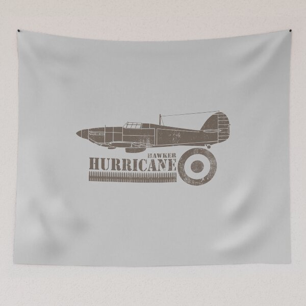 Item preview, RAF Battle of Britain Fighter - Hurricane (distressed) designed and sold by StrongVlad.