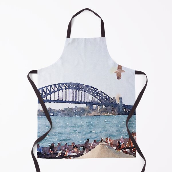 Item preview, Sydney Harbour Watercolour designed and sold by JillyBeanDesign.
