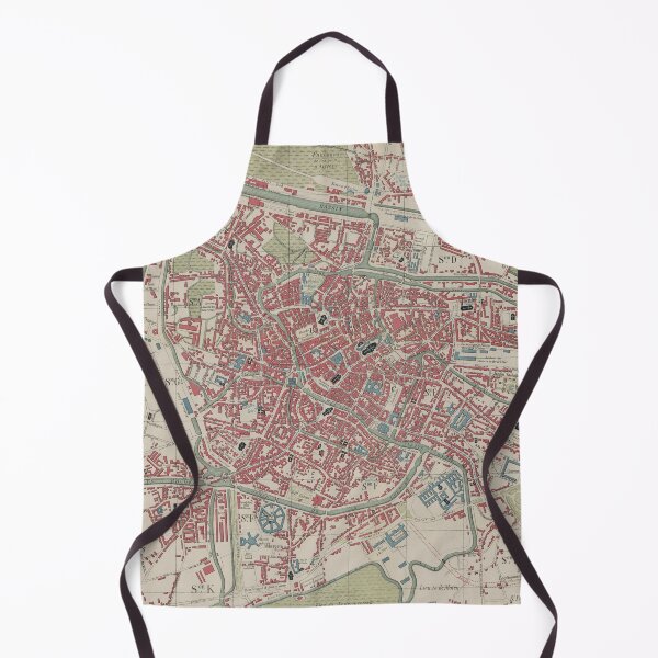 Item preview, Vintage Ghent Belgium Map (1878) designed and sold by BravuraMedia.