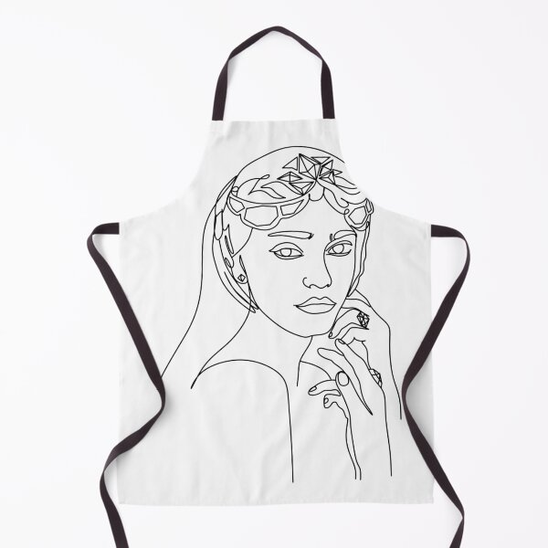 Item preview, Woman face. Portrait of young woman with hair. Face of beautiful girl. Hand-drawn illustration. Beauty salon print. Line drawing. Line illustration. Strong woman.  designed and sold by OneLinePrint.