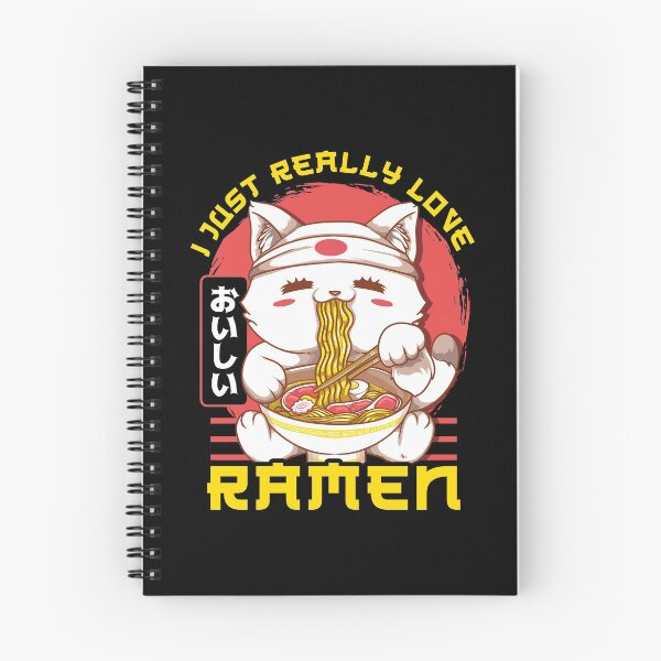 Item preview, Cute & Funny I Just Really Love Ramen Anime Cat designed and sold by perfectpresents.