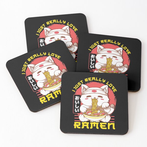 Item preview, Cute & Funny I Just Really Love Ramen Anime Cat designed and sold by perfectpresents.