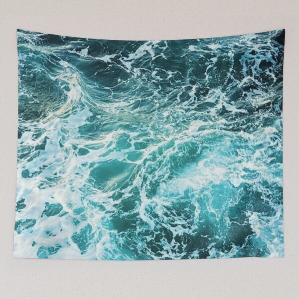 Item preview, Beautiful blue ocean waves designed and sold by Bodda01.
