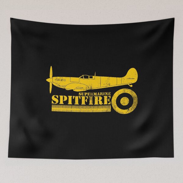 Item preview, RAF Battle of Britain Fighter - Spitfire (distressed) designed and sold by StrongVlad.