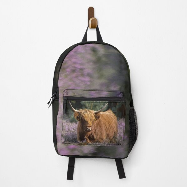 Item preview, Red highland cow in purple field designed and sold by vfphoto.