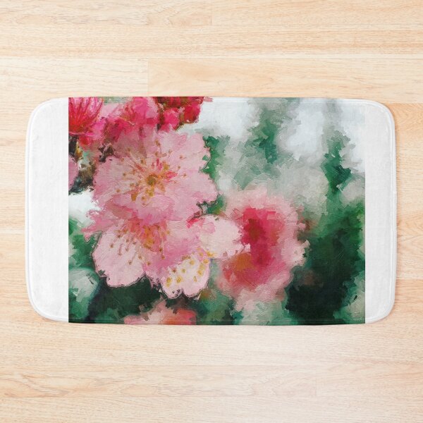 Item preview, Pink cherry blossom flowers tree colorful painting  designed and sold by baligaia.