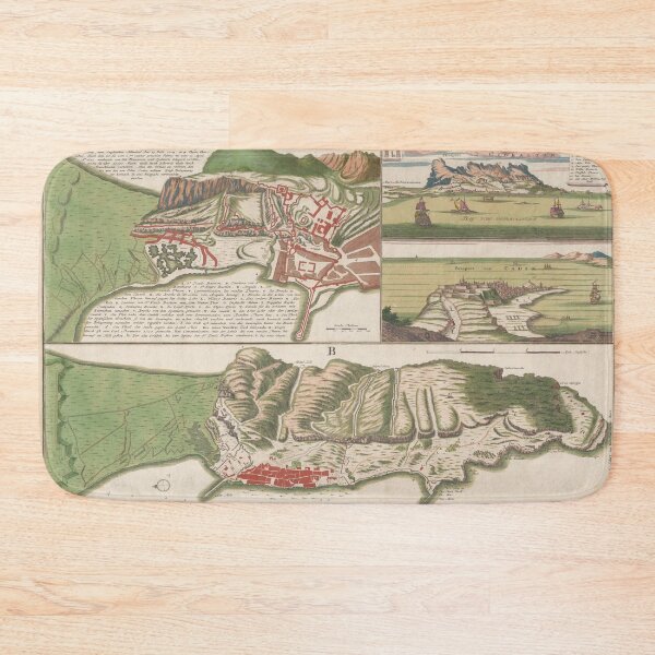 Item preview, Vintage Gibraltar Map (1733) designed and sold by BravuraMedia.