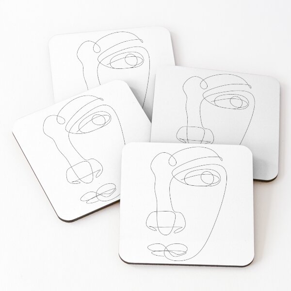 Item preview, Man head  line art. designed and sold by OneLinePrint.