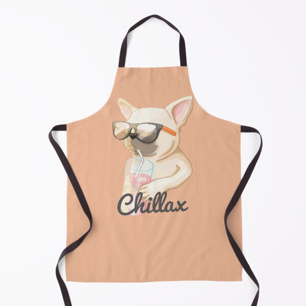 Item preview, Chillax, funny french bulldog with sunglasses having a cocktail designed and sold by Sofia Dimitriadou.