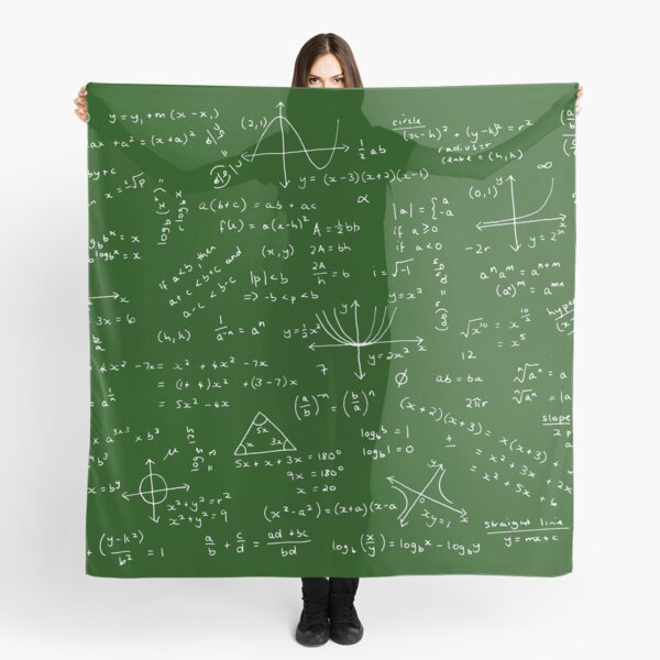 Algebra Math Sheet Scarf