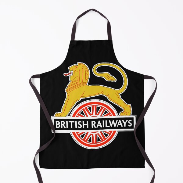 FERROCARRILES BRITÁNICOS. BR. FIRMAR. Primer logo. Ferrocarriles británicos. León ciclista. Delantal