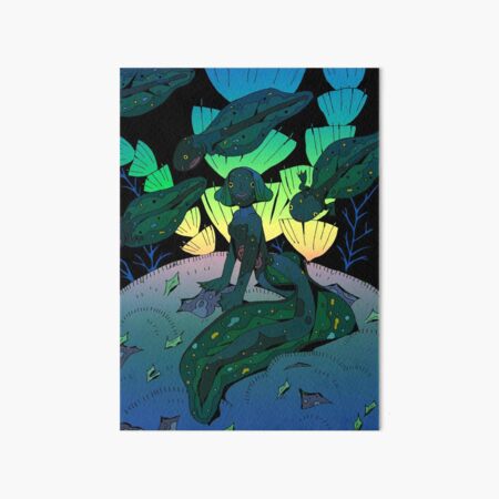 Tadpole Mermaid Art Board Print