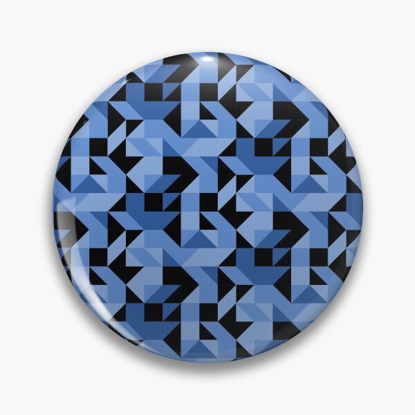 Item preview, Denim Retro Geometric Mosaic designed and sold by weirdAffect.