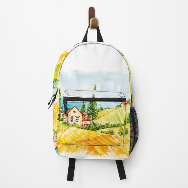 Item preview, Watercolor Farm Landscape 2 designed and sold by parazitgoodz.