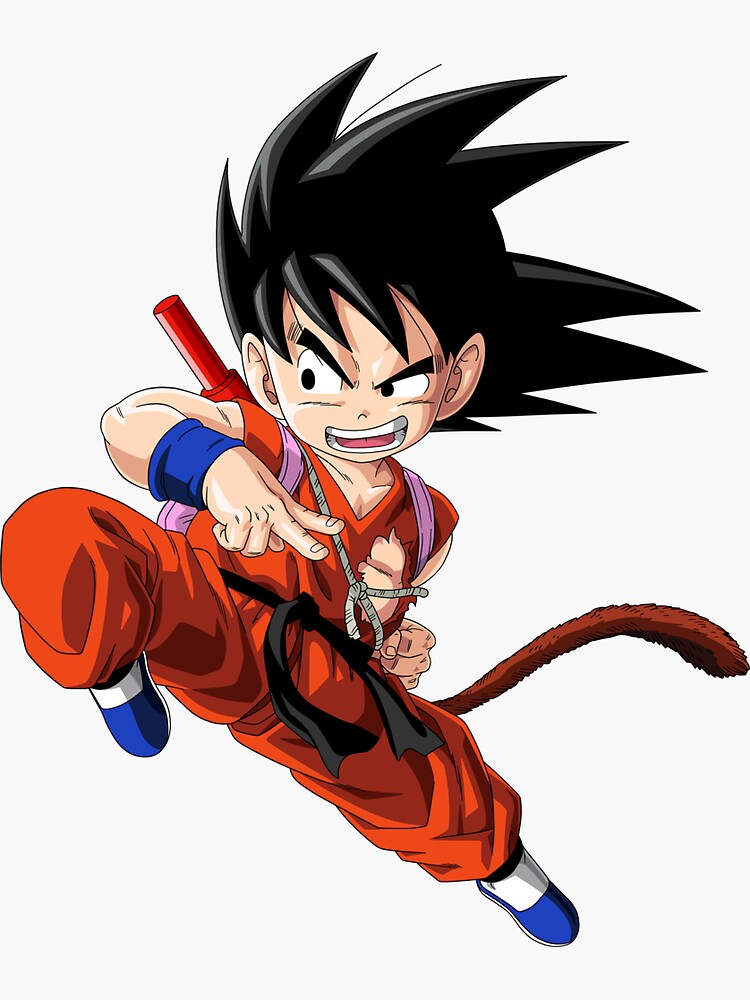 "Kid Goku" Sticker by curtispioli Redbubble
